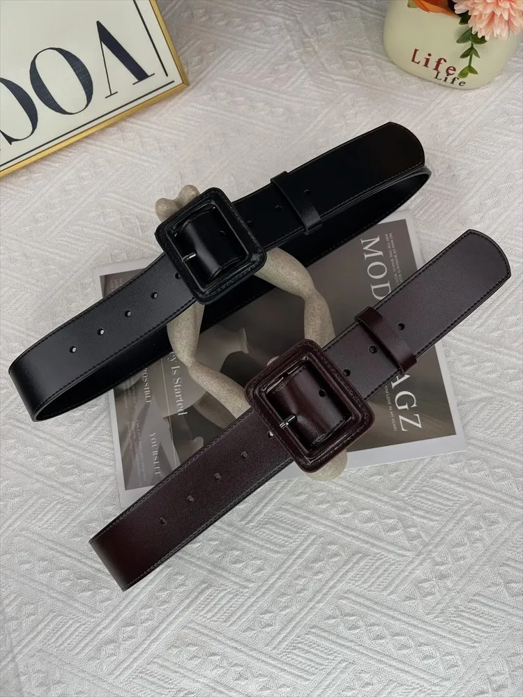 

Women's Fashion Genuine Leather Corset Female Cummerbund Coat Waistband Dress Decration Wide Belt J1375