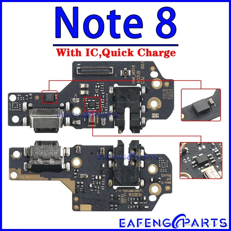 Usb Dock Charger Connector Flex for Xiaomi Redmi Note 7 7A  7S 8 8A 8T 9 9T 9S Pro 4G 5G Charging Board Flex Ports Module