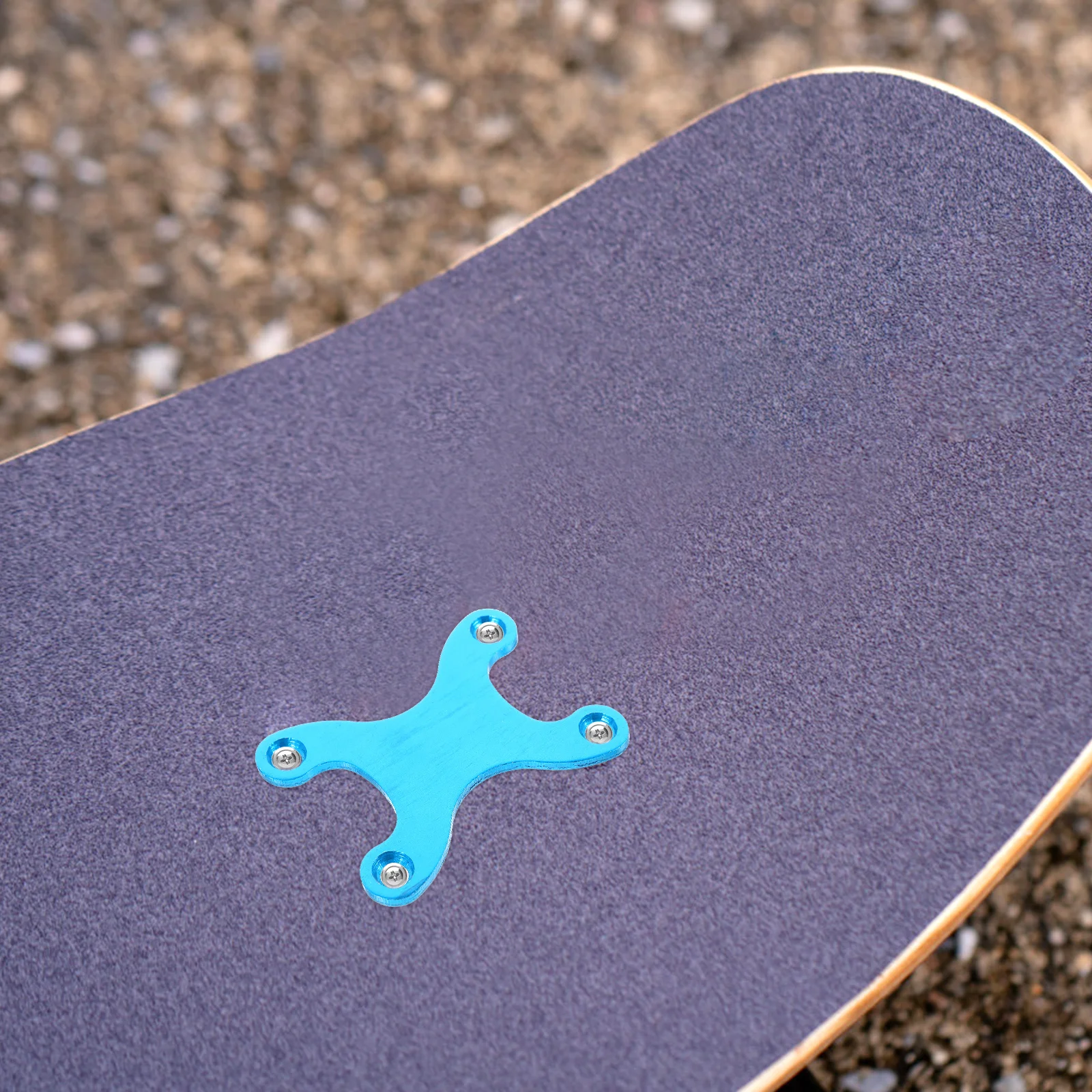 

2 Pcs Skateboard Accessories Anti- Gasket Sinking Plate Hardware Blue Aluminum