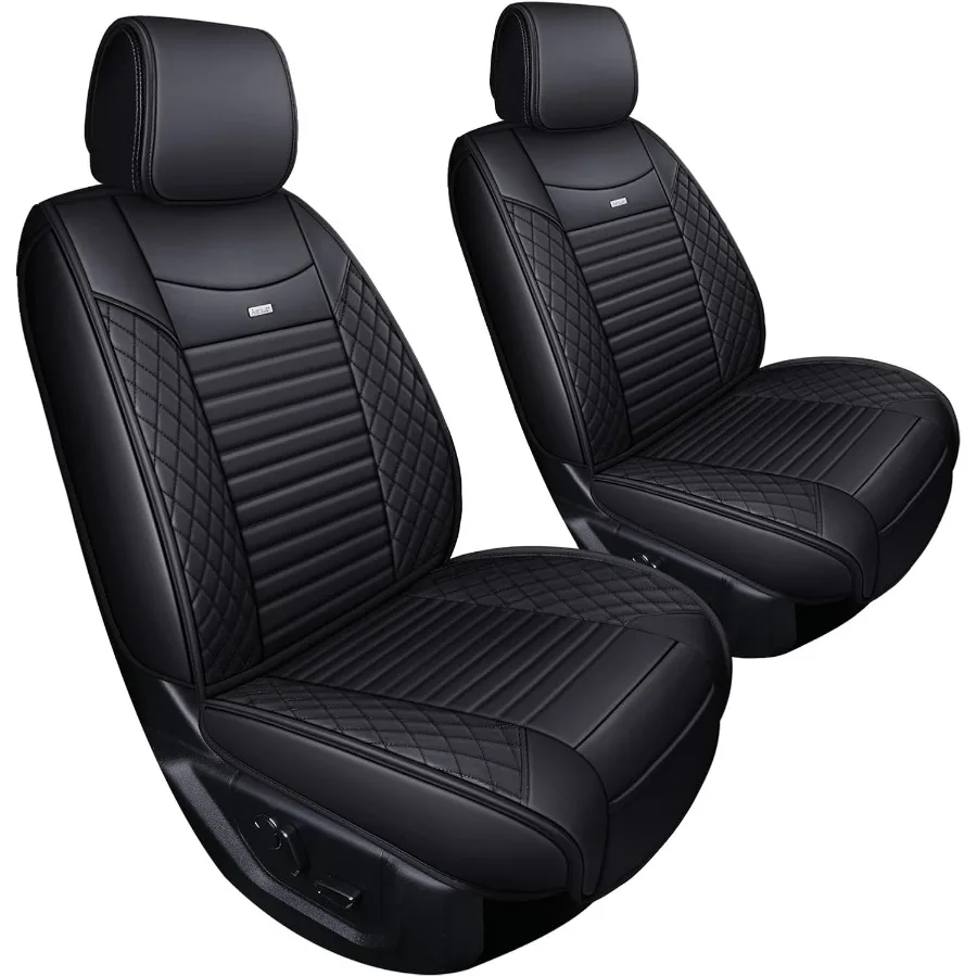 

2 чехлы на передние сиденья для грузовиков F150 2009-2025 гг. Водонепроницаемые кожаные защитные чехлы на сиденья на заказ, подходят для 20172025 F250 F350 F