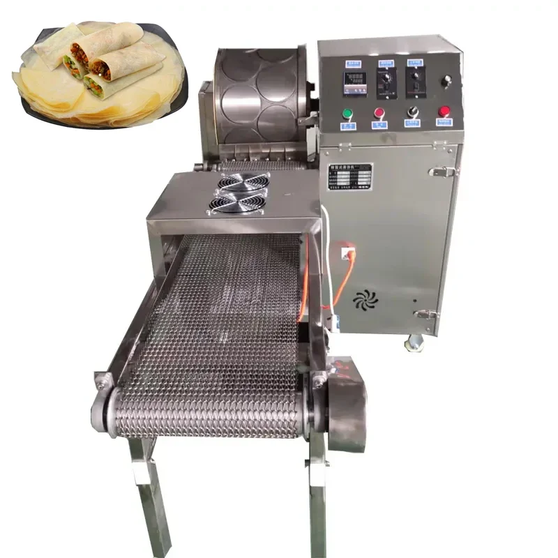 Factory-Price Spring Roll Pastry Making Injera Baking Machine for Sale Spring Roll Wrapper Making Machine