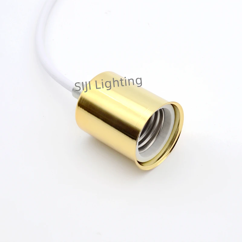 Vintage E27 Ceramic Lamp Holder E26 E27 Socket Lamp Holder With Cable Wire Retro Ceramic Lamp Base For Ceiling Light Chandeliers