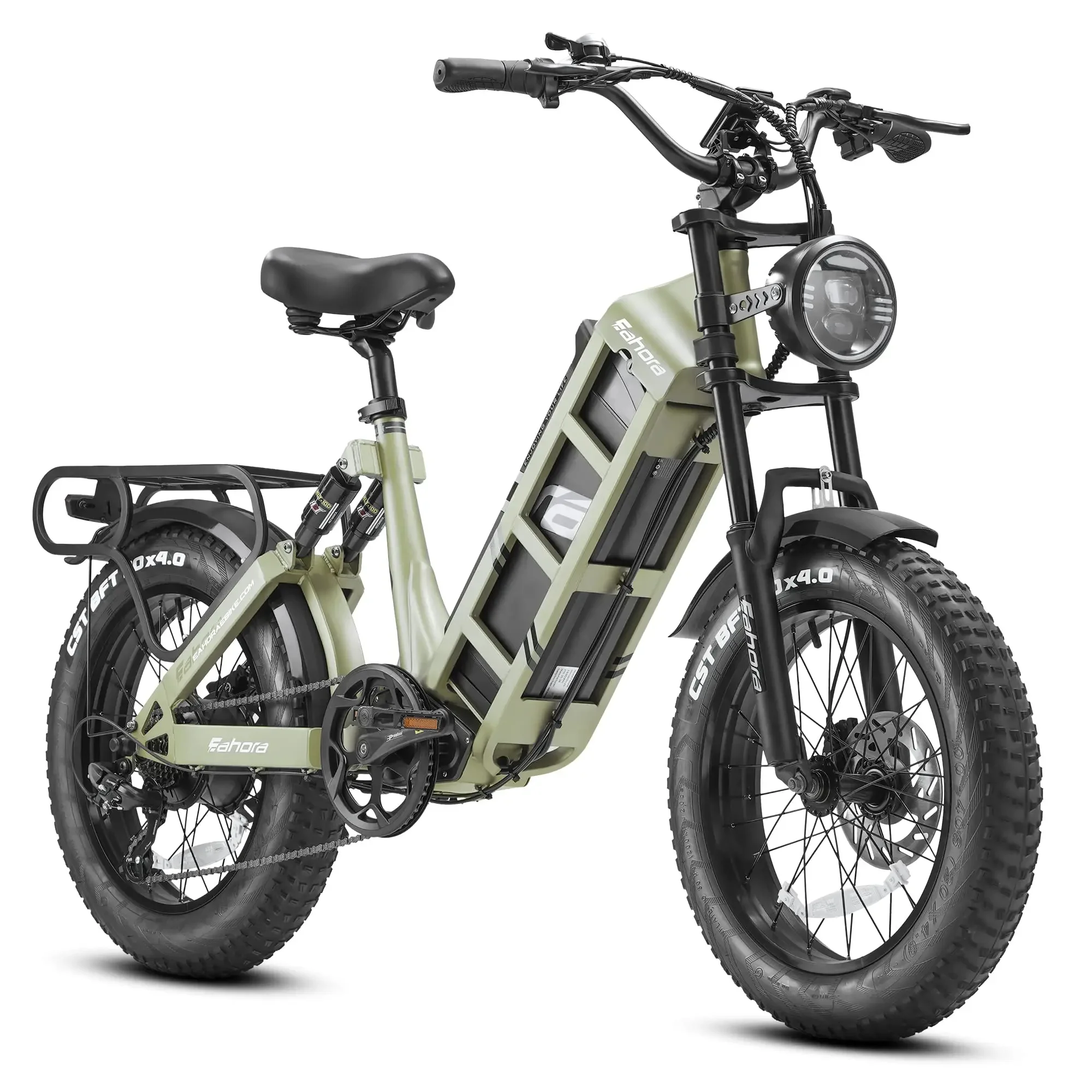 Eahora 2024 Factory Electric Bike Ready Stock Electrically Mountain Fatbike Eu Cheap 20 inch Fat Tire Ebike Electric Bike