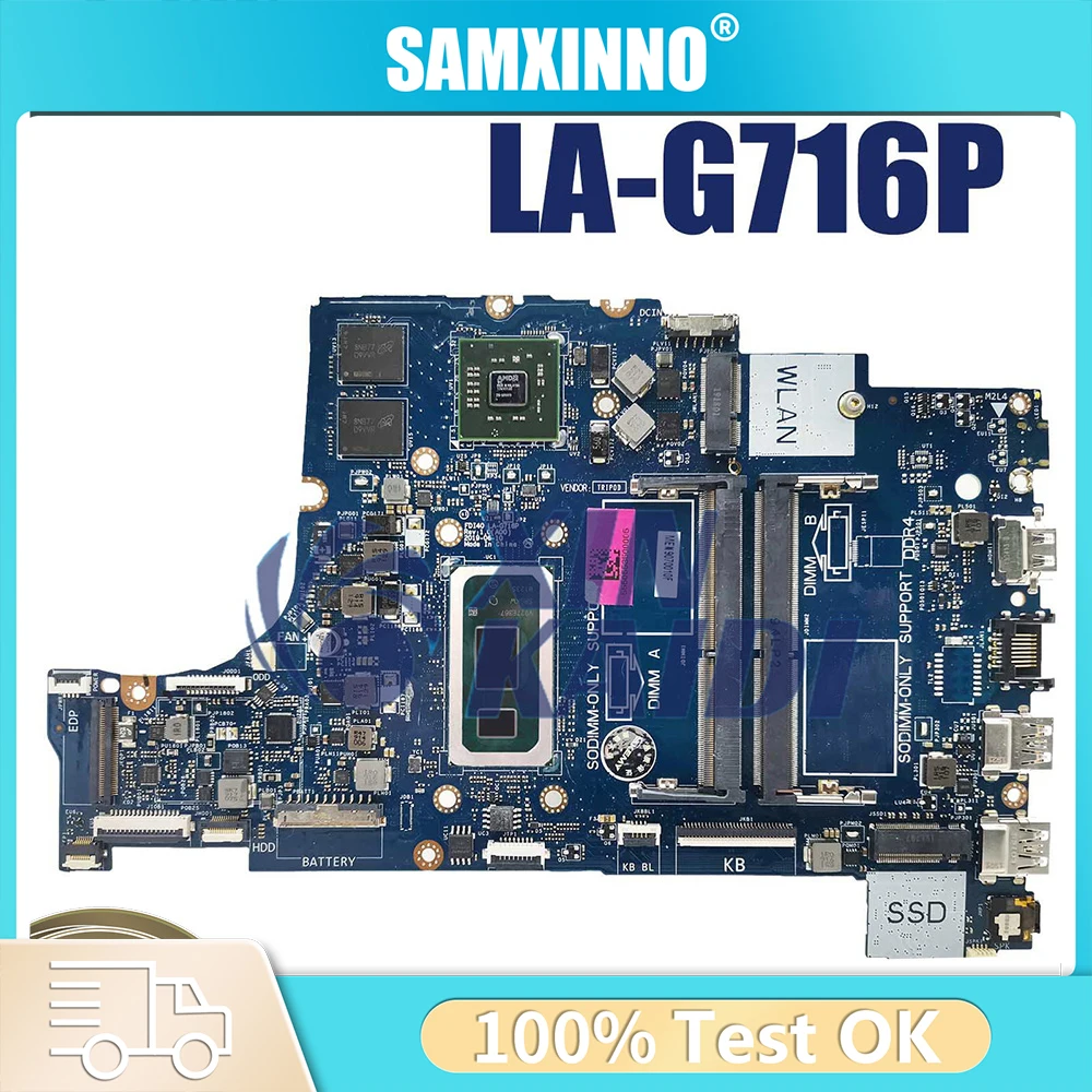 

Материнская плата для ноутбука Dell Latitude 3490 3590 LA-G716P 0XHR1J 0R1CJX 216-08900 i5i7 10-го поколения, материнская плата процессора, полностью протестирована 3790