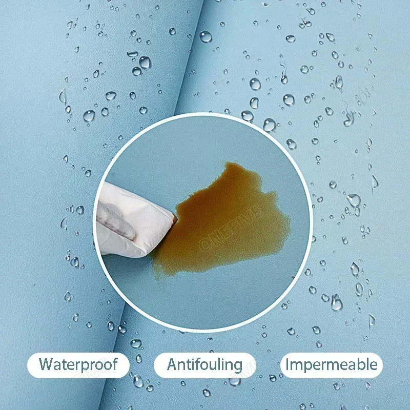 120x60cm PU 가죽 책상 매트 - 키보드+마우스용 미끄럼 방지 베이스가 있는 방수 사무실 보호대