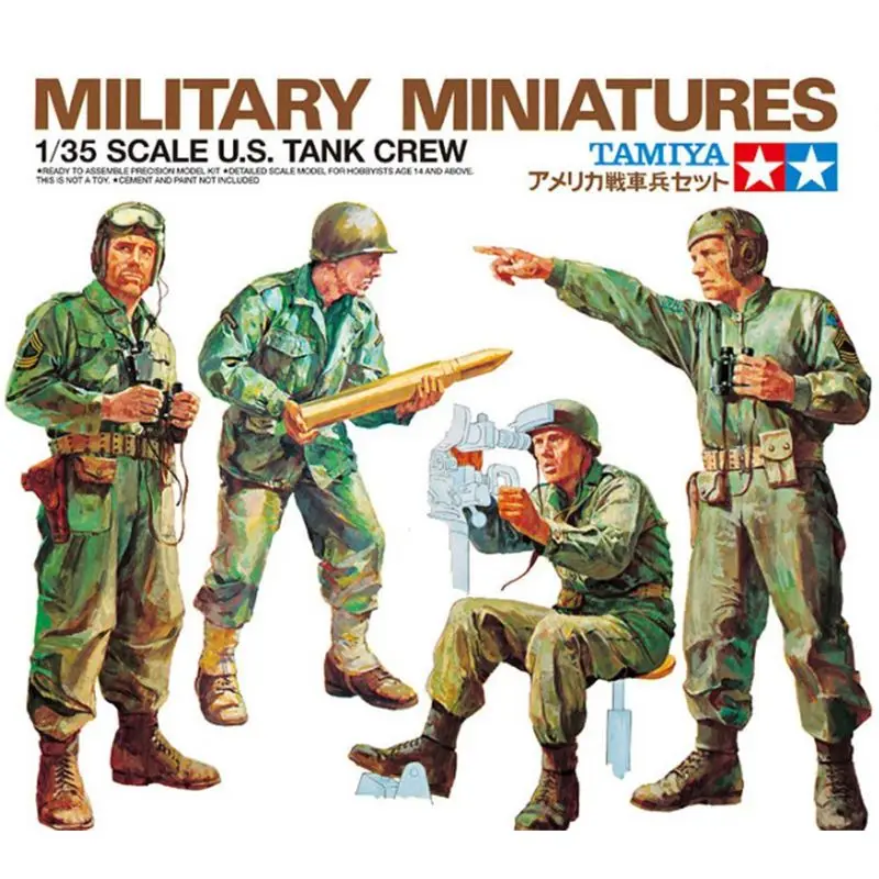 

Сборная сборная модель Tamiya-35004 1/35 Комплект модели корпуса танка армии США времен Второй мировой войны