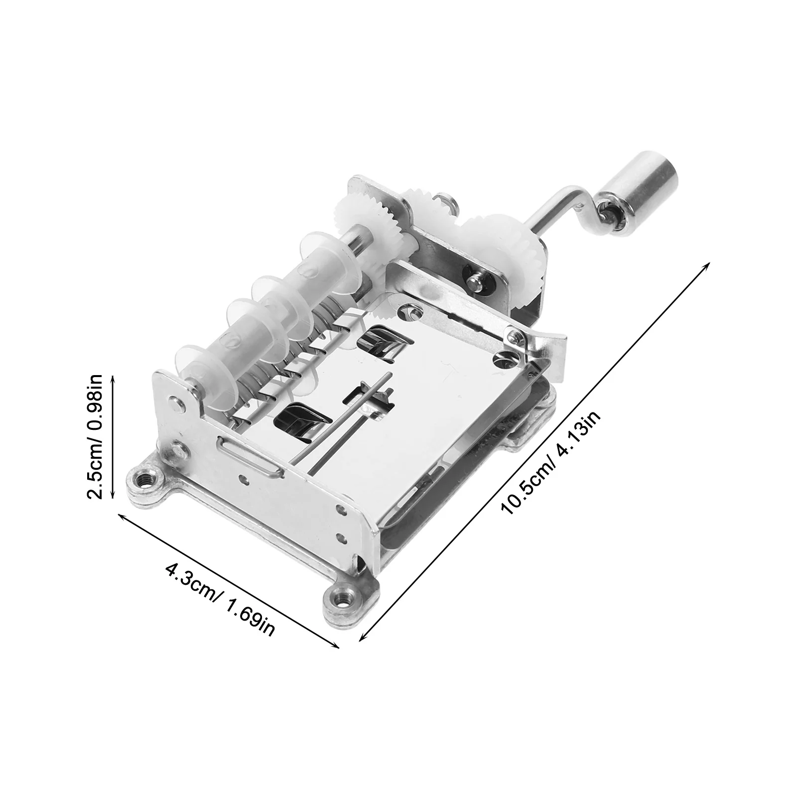Mechanizm pozytywki z korbką ręczną, 15 nut, taśma papierowa, miedziane koło zębate, DIY, tworzenie melodii, części zamienne do pozytywki, rękodzieło