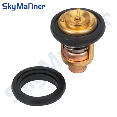 Thermostat 60&deg; 66M-12411-00 66M-12411-01-00 6G8-12411 for YAMAHA 4 stroke 2.5HP 4HP 8HP 15HP 30HP 40HP 50HP 60HP 70HP 80HP