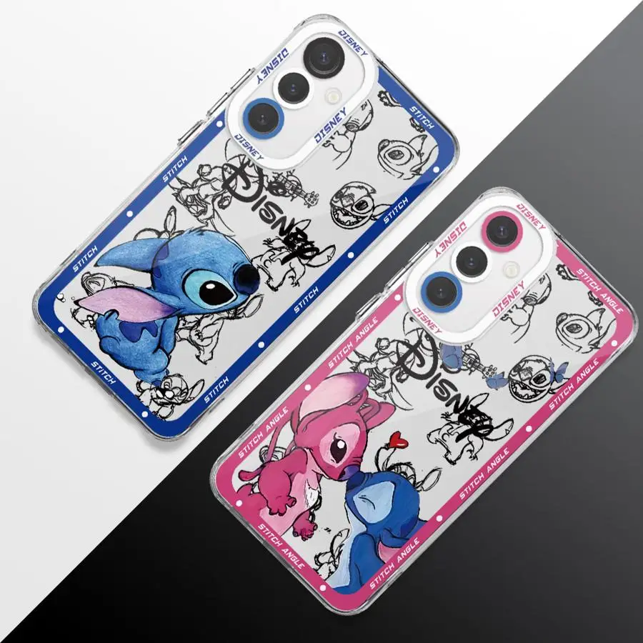 جراب هاتف ملاك من ديسني غرزة جميلة ، غطاء سيليكون شفاف لشرف X8a ، X8b ، 90 Lite ، X8 ، X7b ، X9a ، 5G ، X8 ، 4G ، X9b