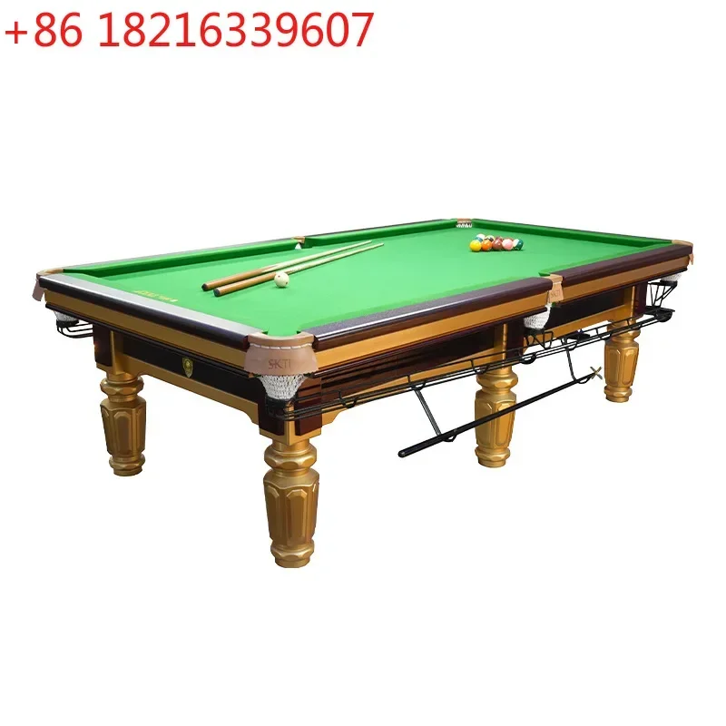 Chinese black eight billiard table standard billiard hall steel warehouse automatic return