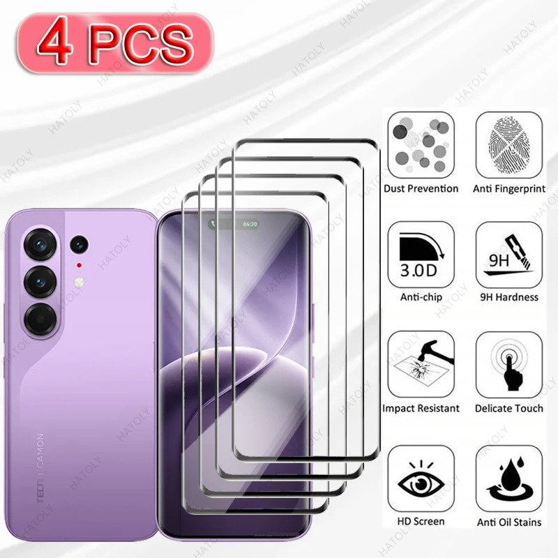 

For Tecno Camon 50 Pro 4G Glass Protective Film For Tecno Camon 50 Pro 4G 3D Edge Curved Screen Protector Camera Lens Protector