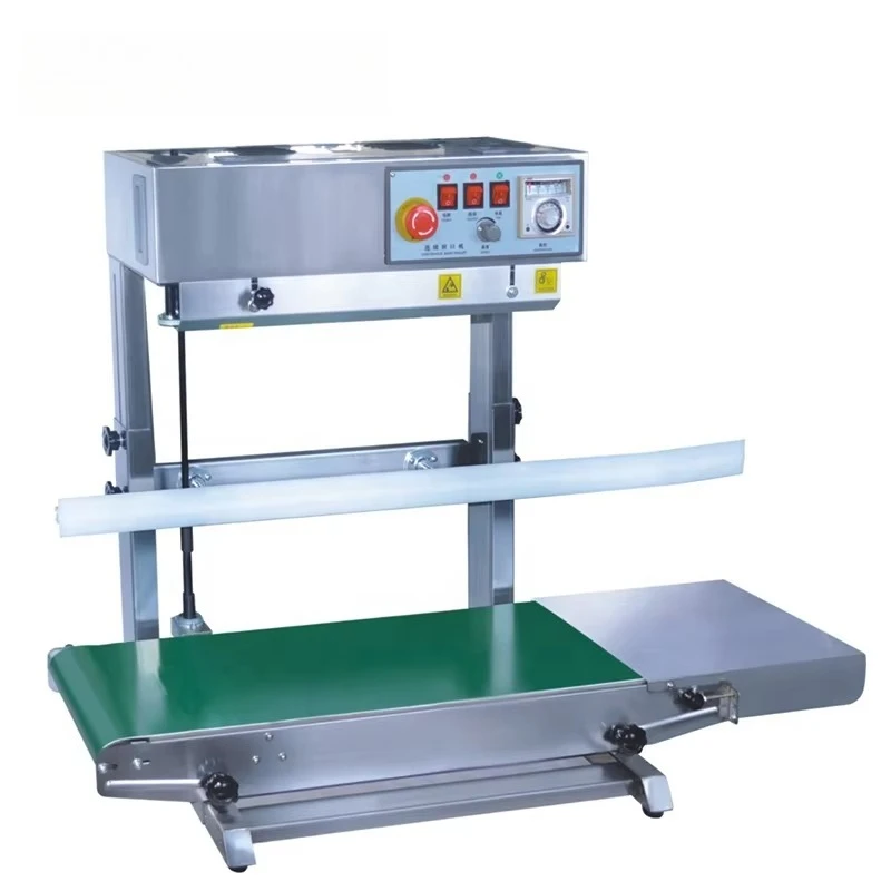 

The Vertical Sealing Machine Band Sealer,Continuous Bags Sealing Machine With Printing Date.