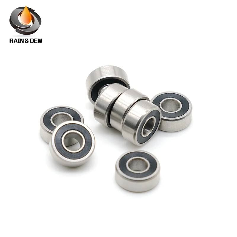 (2Pcs) SR166 2RS CB ABEC7 4.763X9.525X3.175 mm Stainless Steel Hybrid Ceramic Ball Bearing For Fishing Reels