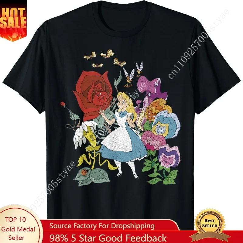 

Disney Alice in Wonderland Alice in The Flowers T-Shirt Small