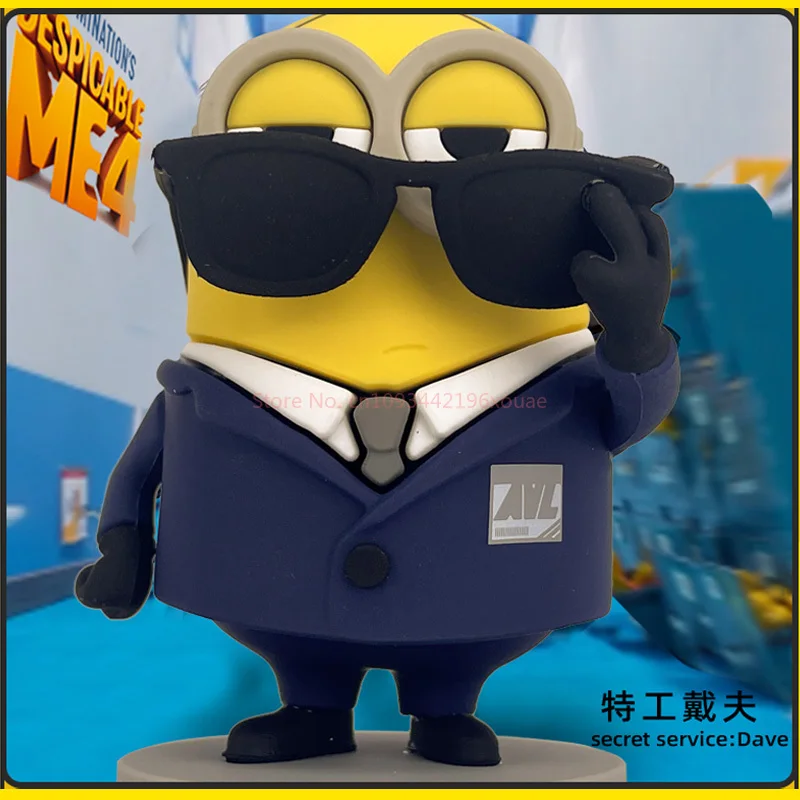 Despicable Daddy 4 Hot Selling Minions Toys Handmade Blind Box Movie Accessories Co branded Doll Doll Car Ornament Butt Cannon