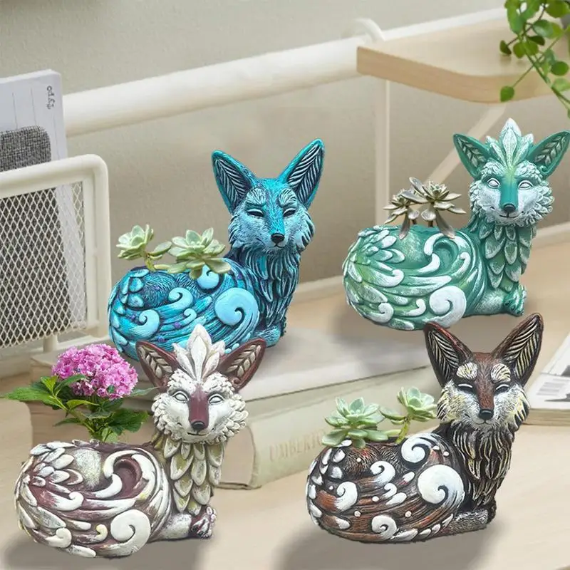 

Animal Flower Pots Resin Animal Statue Succulent Planter Pot Flowerpot Outdoor Ornaments Decorative Planting Pots For Balcony