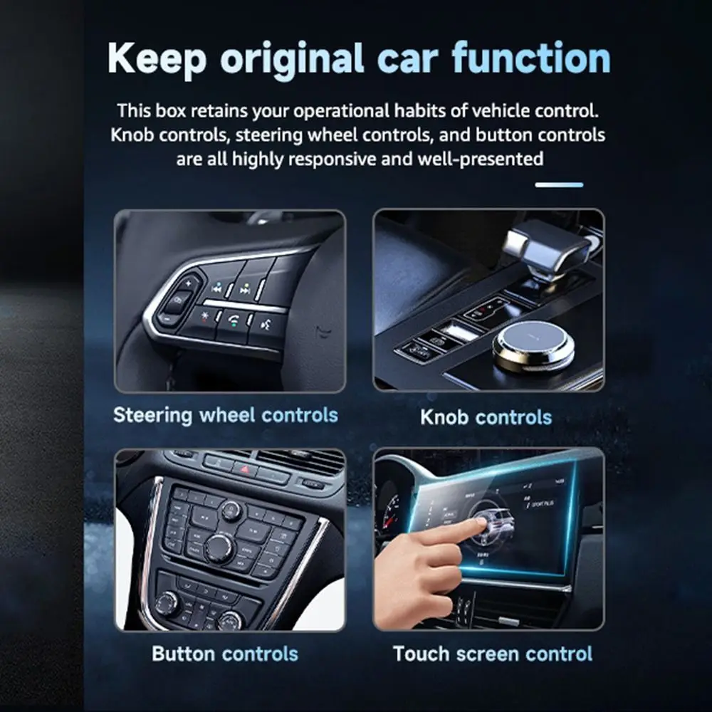 Портативный беспроводной адаптер CarPlay 2-в-1 Android 2,4G 5G Wi-Fi автоматический беспроводной адаптер типа C Bluetooth CarPlay Dongle Car