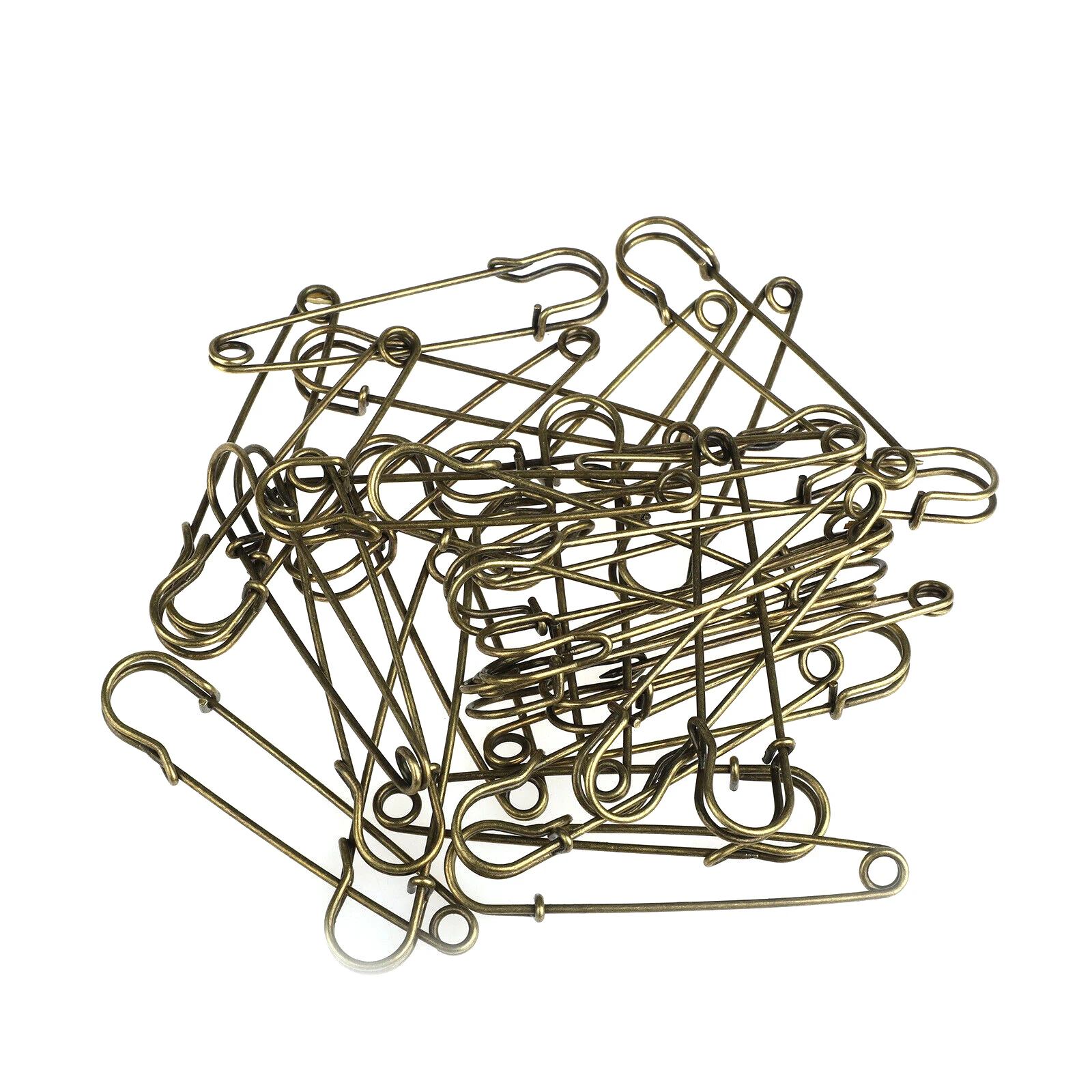 30Pcs Large Safety Pins Heavy Duty Blanket Pins Bulk Steel Spring Lock Pins Fasteners For Blankets Crafts Skirts Brooch Making