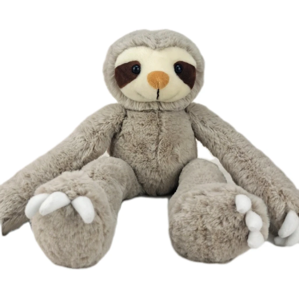 30cm Stuffed Sloth Plush Toys Cute Forest Animal Doll Christmas Gift Curtain Buckle for Kids Bedroom Window Decoration