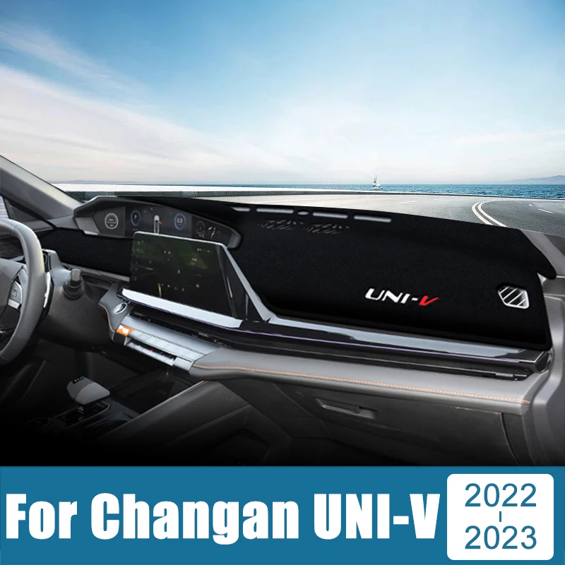 

Car Accessories For Changan UNI-V 2022 2023 2024 LHD Dashboard Cover Avoid Light Pad Sun Shade Anti-UV Carpets Non-Slip Case Mat