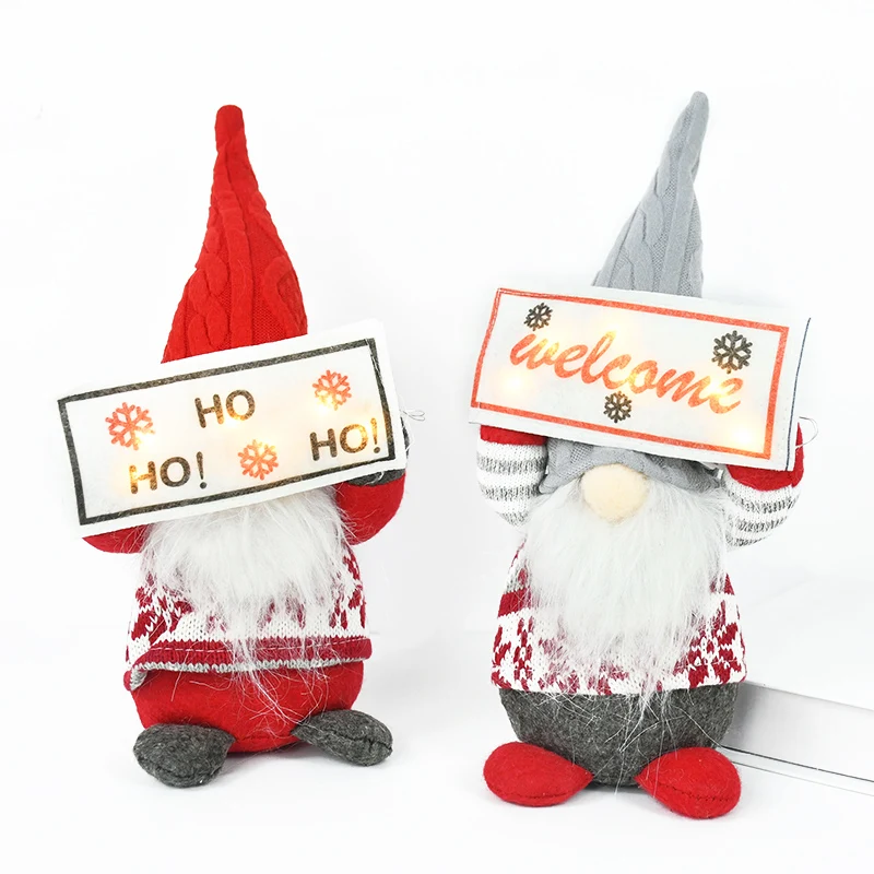 Holiday Faceless Gnome Swedish Tomte Sequin Christmas Elf Decoration Ornaments Wedding New Year Gifts Swedish Gnome Winter Decor