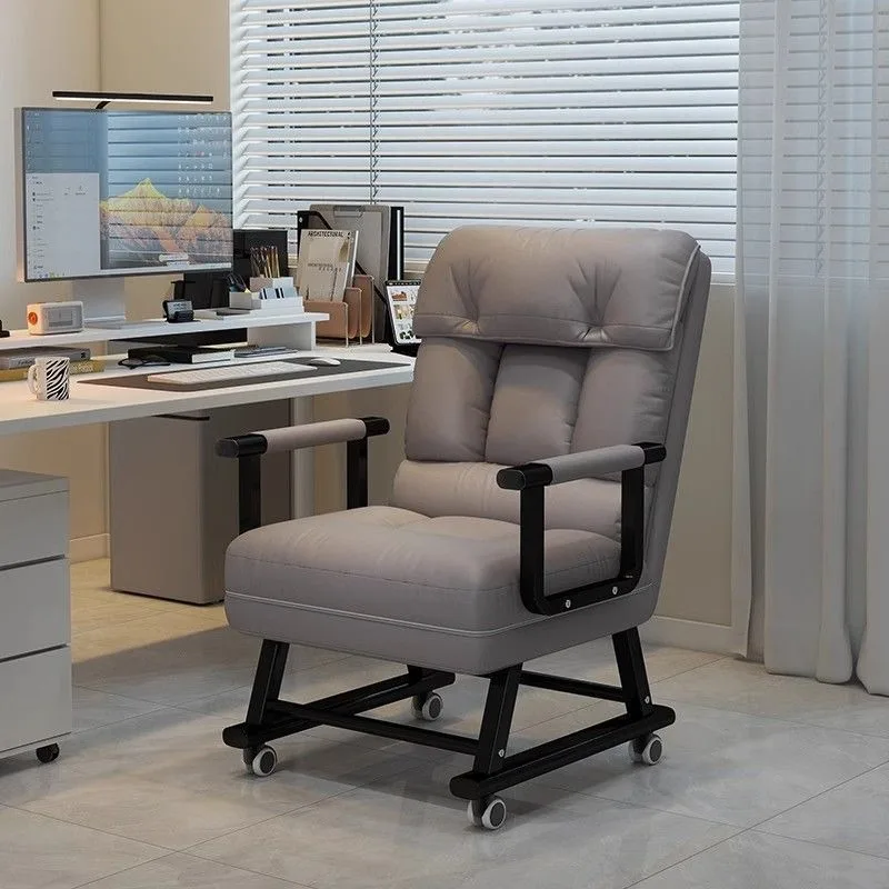 Folding recliner office lunch break bed workstation rest chair home dormitory sitting and sleeping three-purpose chair
