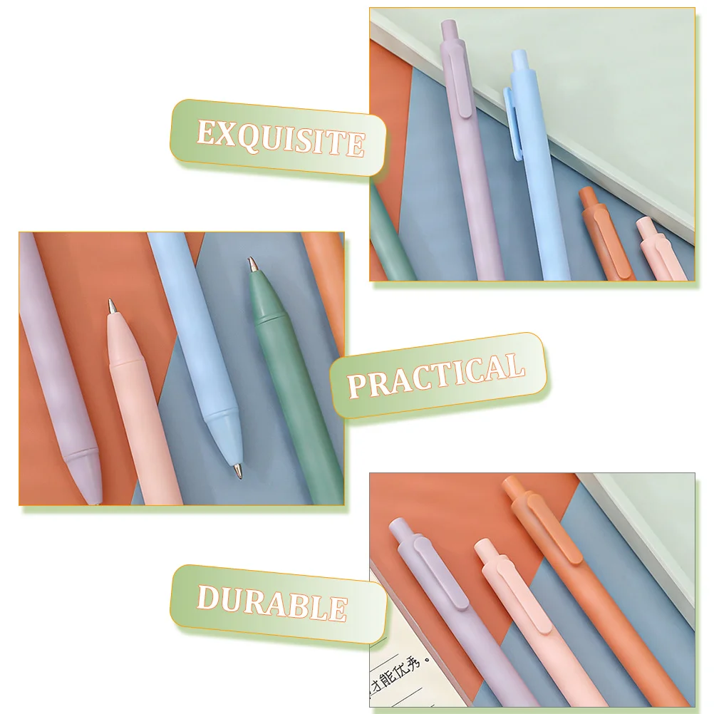 15pcs Press Type Gel Pens Retractable For Office Business Writing Study Smooth Exquisite Design Elegant