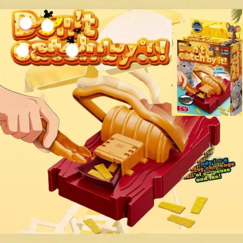 

1 Set Trick Mouse Clip Game Don't Catch By It Cheese Trap Mousetrap Toy For Child Fine Motor Coordination Mouse Trap Board Games
