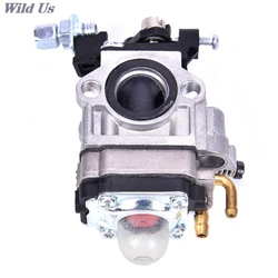 15mm Carburetor Kit For Brushcutter 43cc 49cc 52cc Strimmer Cutter Chainsaw Carb For 2-Stroke Scooter Mini Pocket Chopper Bike