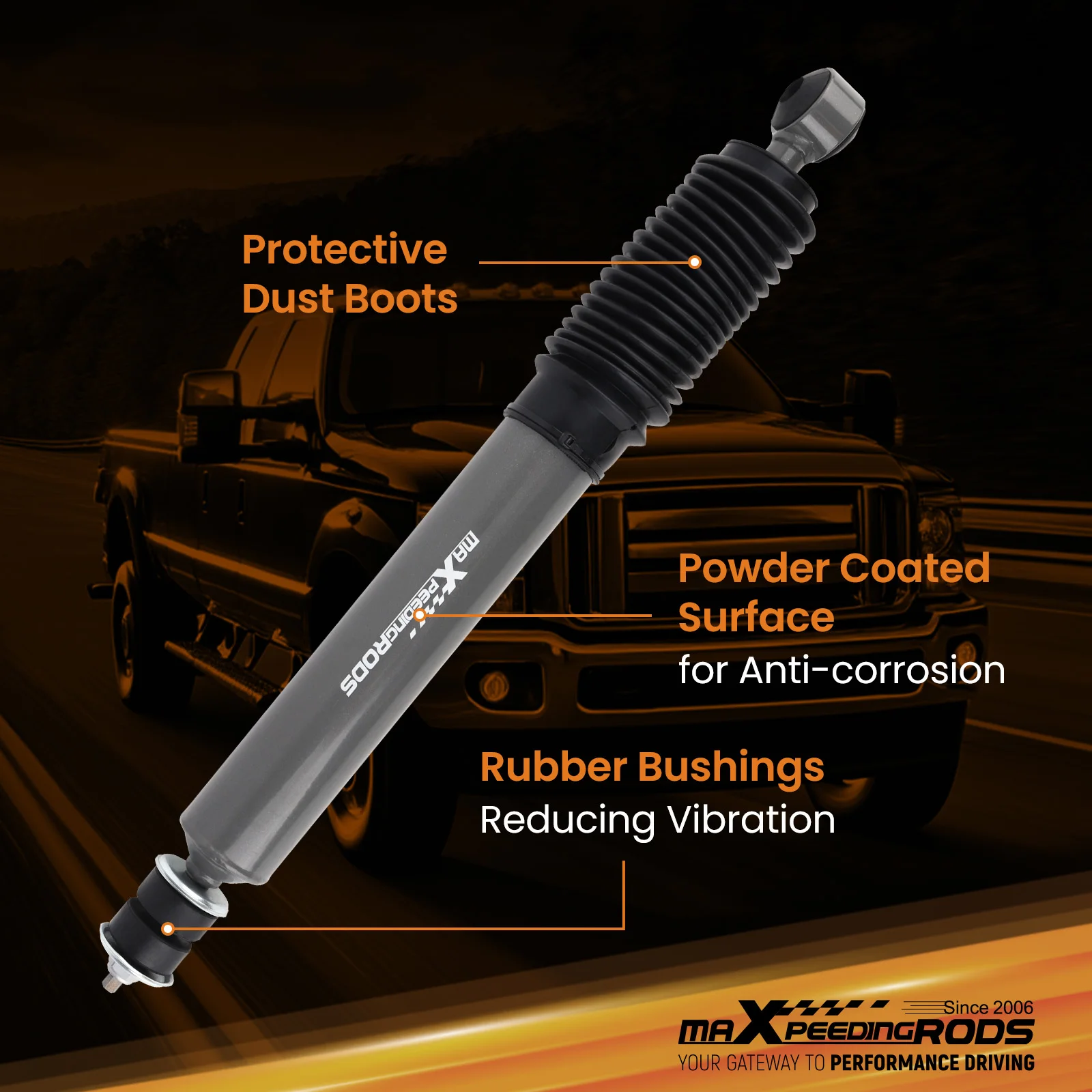 مثبت التوجيه لفورد F-250/F-350 سوبر ديوتي 4WD 99-04 رحلة 00-05
