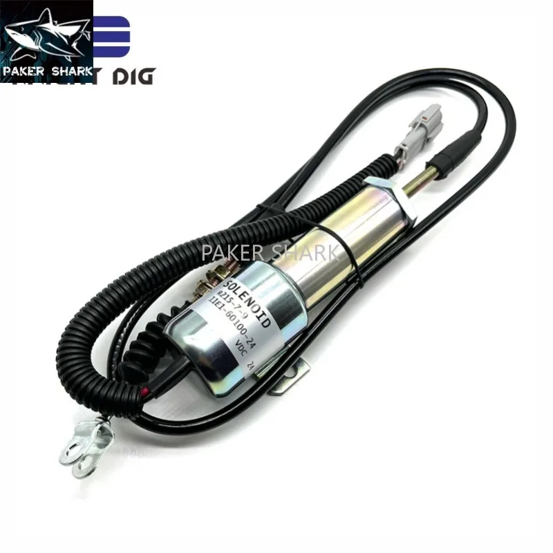 

11E1-60100-24 11E1-60100-12 Для R215-7 Электромагнитный клапан отключения топлива R210 R130-5 R210-7 Электромагнитный клапан отключения экскаватора