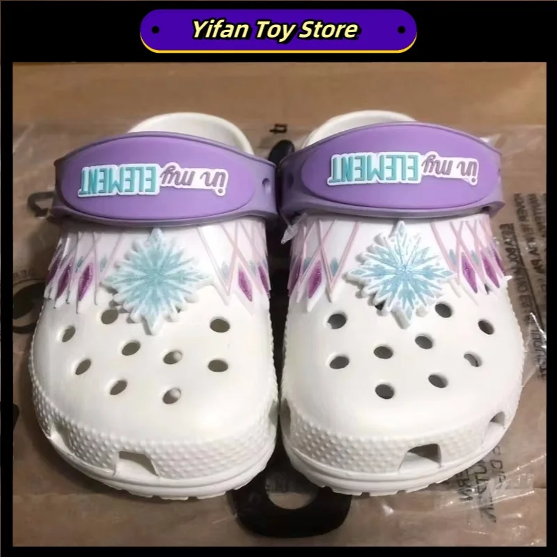 

Anime Disney Frozen Casual Beach Shoes Sandals Girl Cartoon Shoes Comfortable Slippers Non-Slip Soft-Soled Wrap Toe Shoes Gift