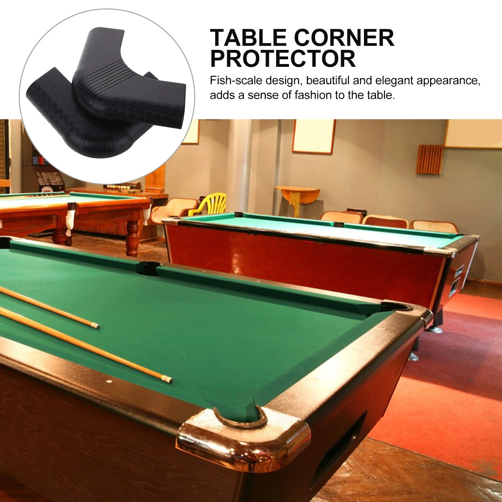 2 Pcs Pool Table Corner Protector Billiard Accessories Billiards Furniture Protectors for Nylon