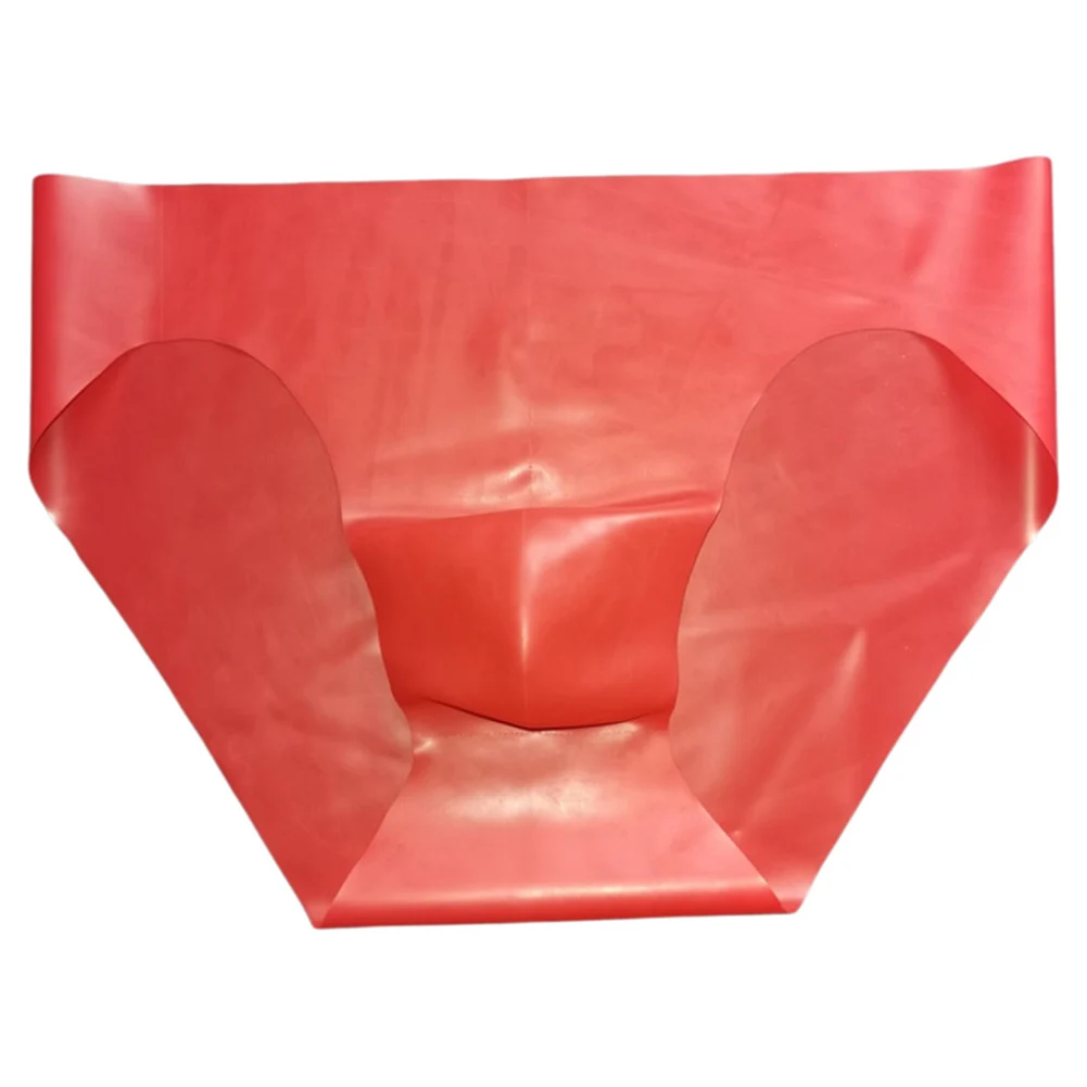

Rubber Underwear Mens Latex Briefs Brand New Item Classic Theme Low Waist Style Seamless Design Latex Underpants