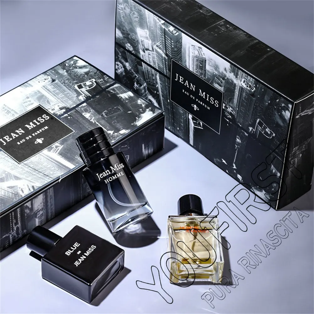 Zones de parfum de haute qualité pour hommes, coffret cadeau, parfum de Cologne, Fascination, nouilles masculines, parfum durable, 90ml, ensemble de