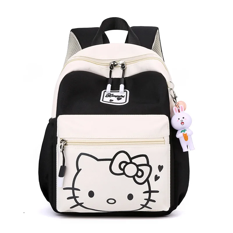 Bolsa escolar Hello Kitty para mulheres, bolsa de jardim infantil fofa, nova, estilo japonês, para viagem, classe média e pequena, inverno, primavera de 2022