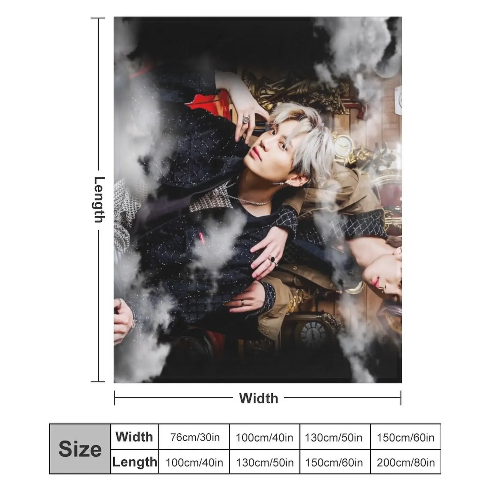 BounPrem رمي بطانية الفانيلا النسيج لطيف الشتاء أسرة تأثيري أنيمي البطانيات