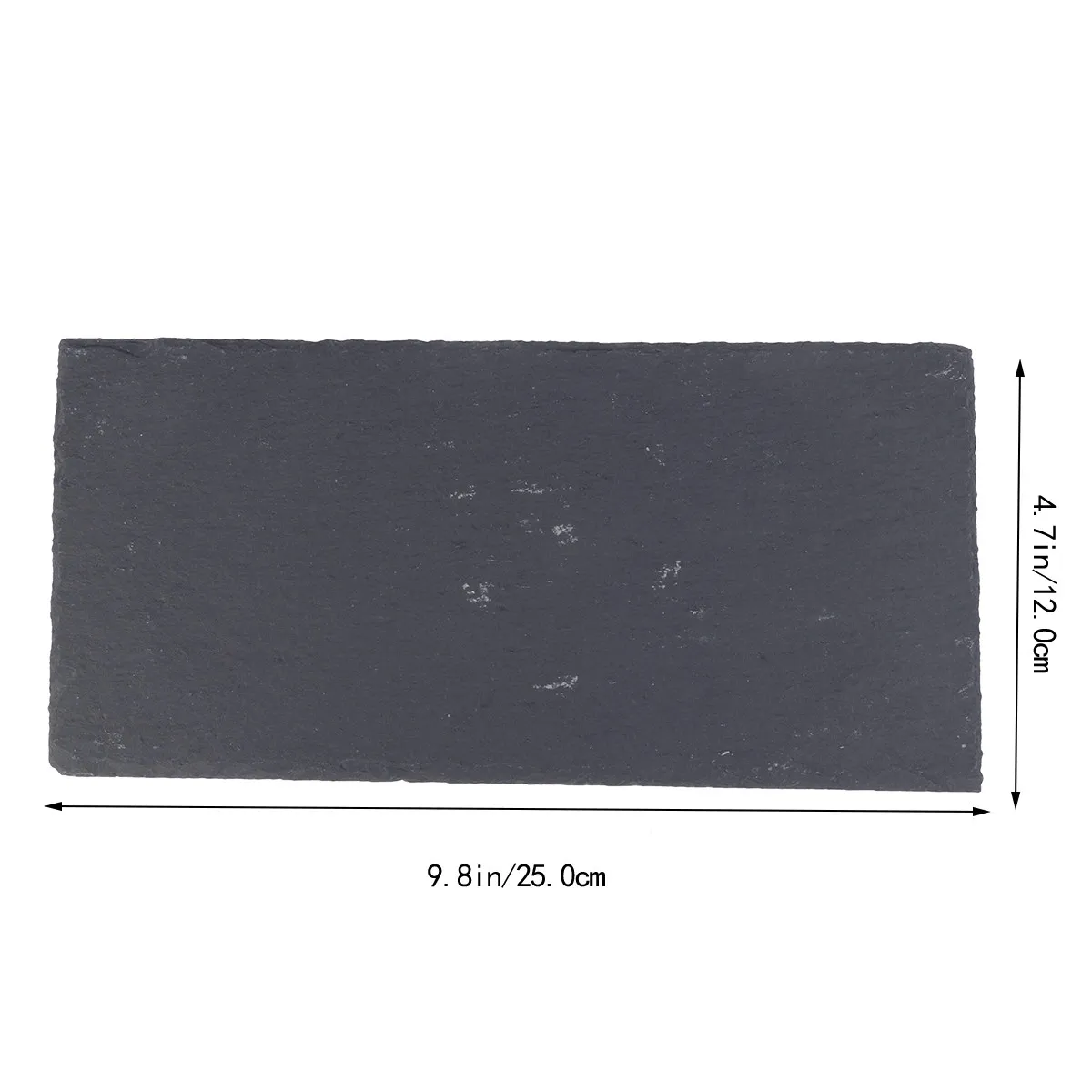 Rectangular Natural Food Tray 25x12cm Black for Pizza Sushi Cake Cheese Fruit Barbecue Trace Elements
