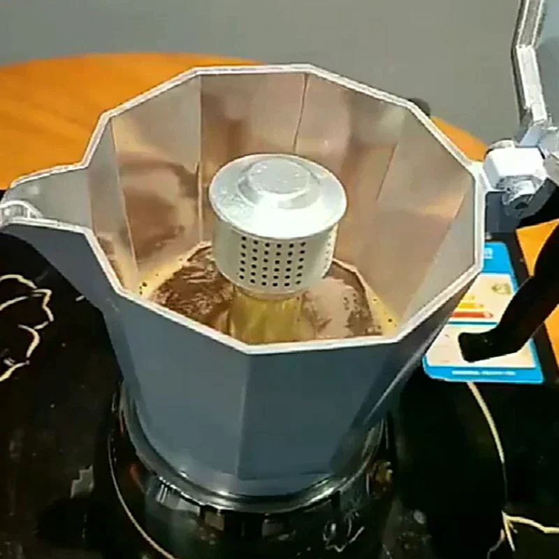 Moka Pot Splash Coffee Pot with Aluminum Splash Valve Moka Pot Accessories