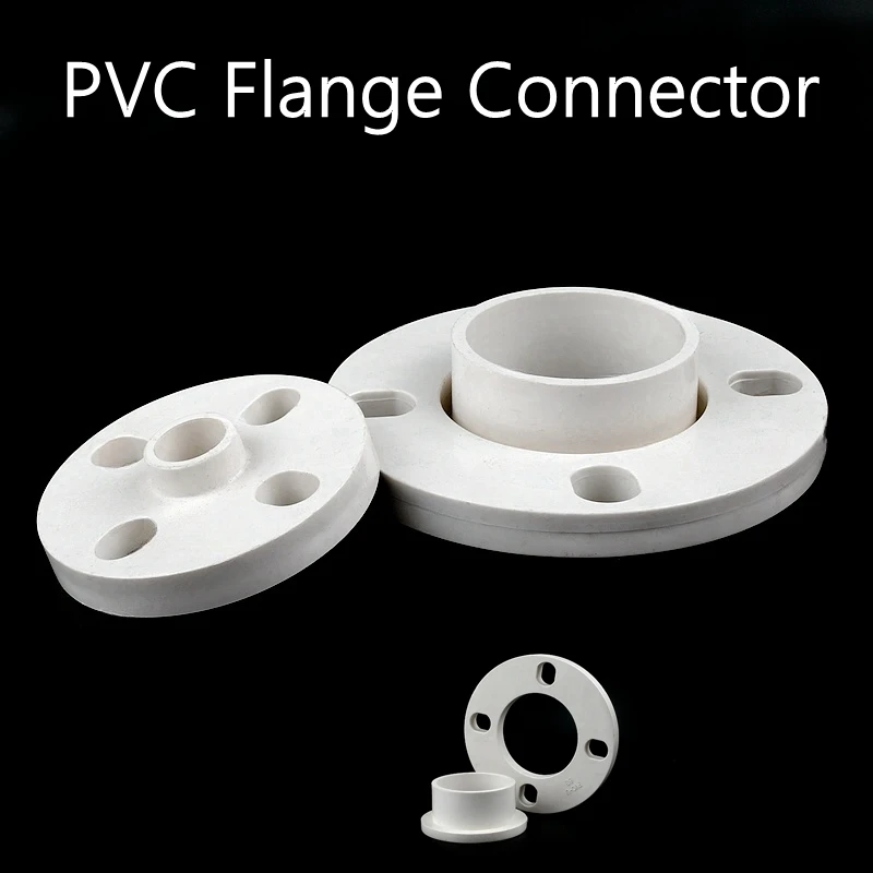 1PC I.D 20~110mm PVC Flange Connector Garden Irrigation Tube Hardware Fittings Water Pipe Equal Quick Joints Accessories