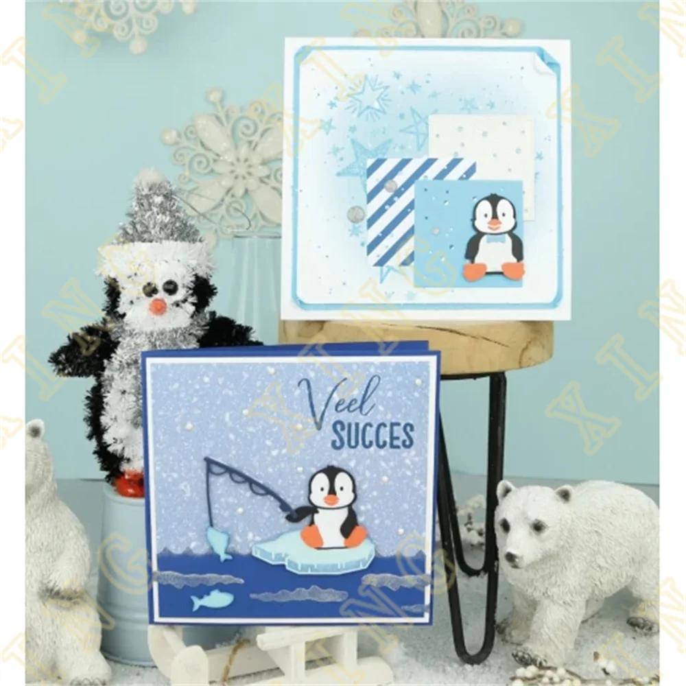 Thermometers Ice Snow Penguin Metal Cutting Die Scrapbook Embossed Paper Card Album Craft Template Cut Die Stencils New for 2023