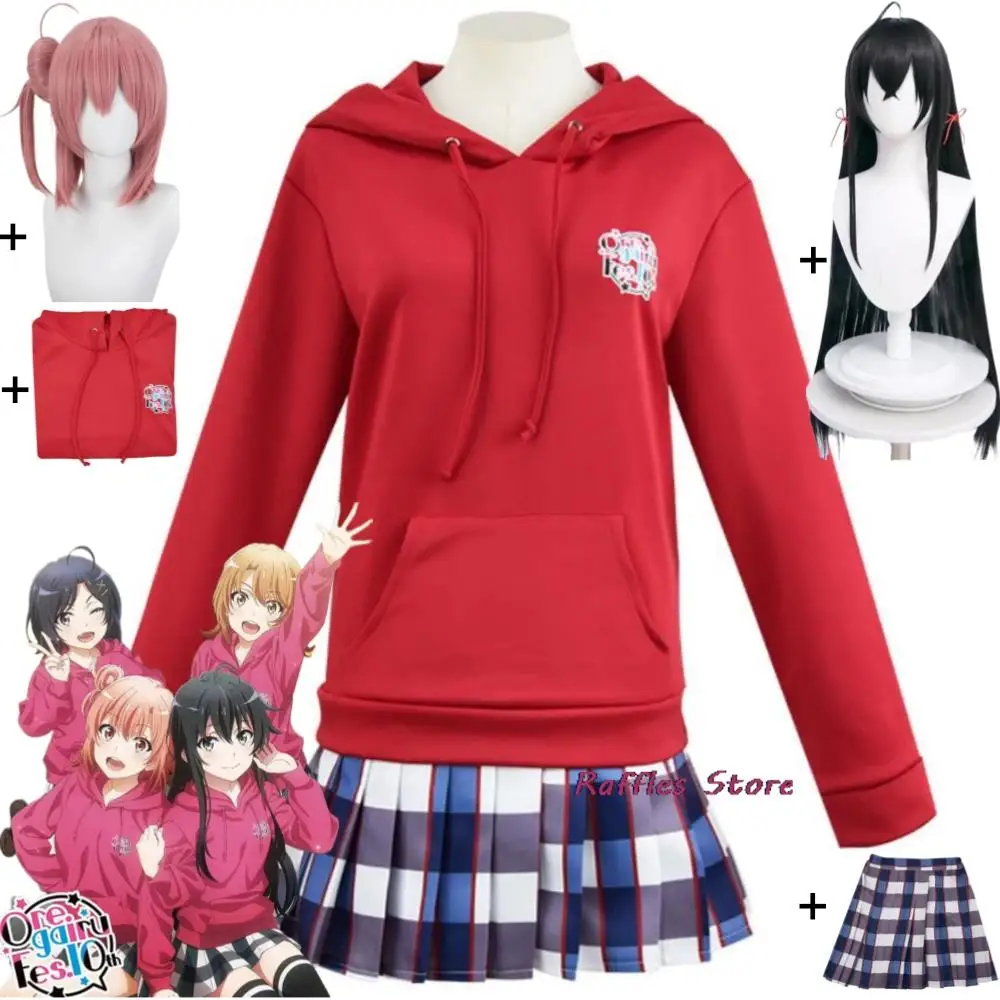 

Anime Yukinoshita Yukino Yuigahama Yui Hikigaya Komachi Isshiki Iroha My Teen Romantic Comedy SNAFU Cosplay Costume Wig Suit