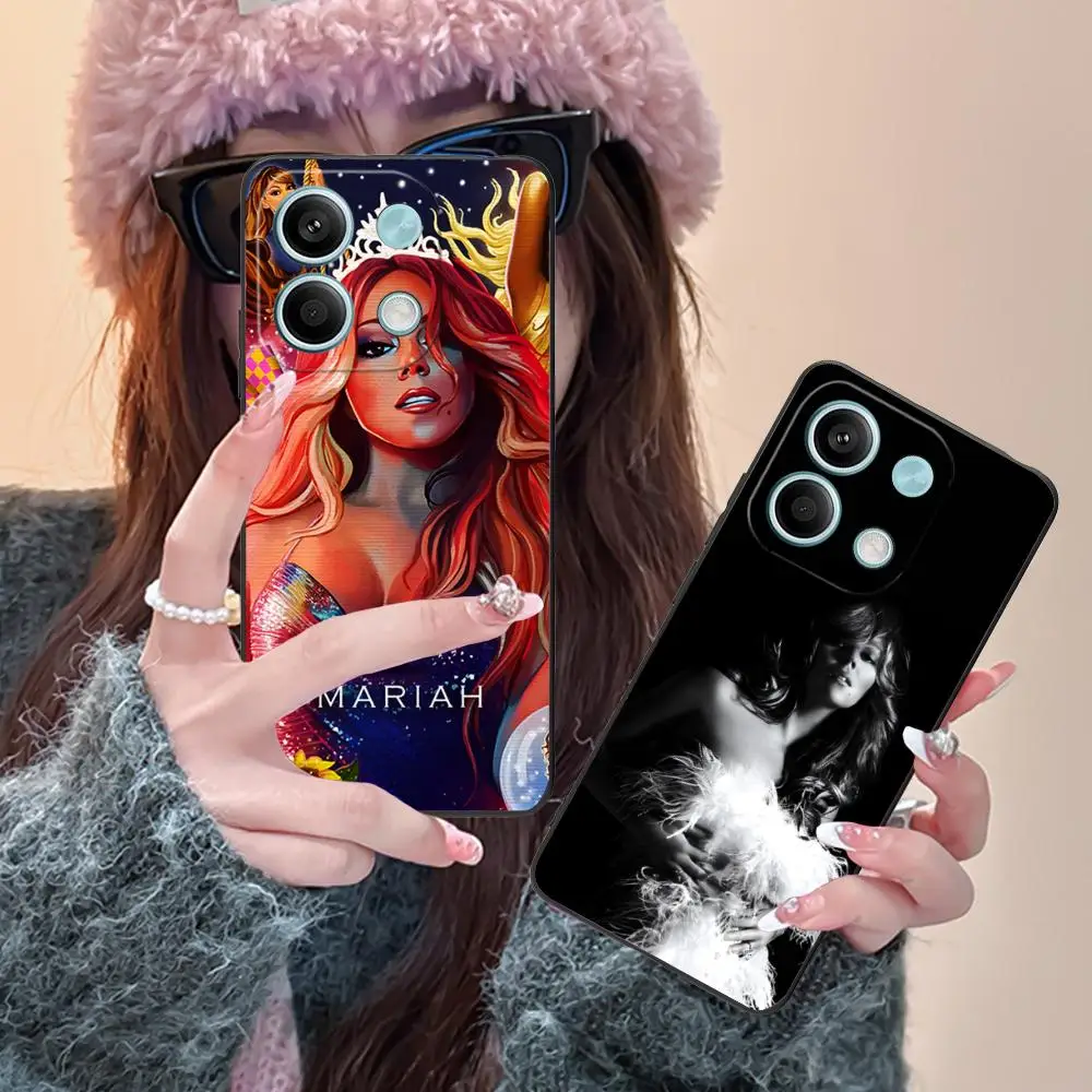

Чехол для мобильного телефона Mariah Carey для POCO M6 M5 M4 M3 X7 X6 X5 X4 X3 F6 F5 F4 Pro GT 5G с цветной печатью, защитная роскошь