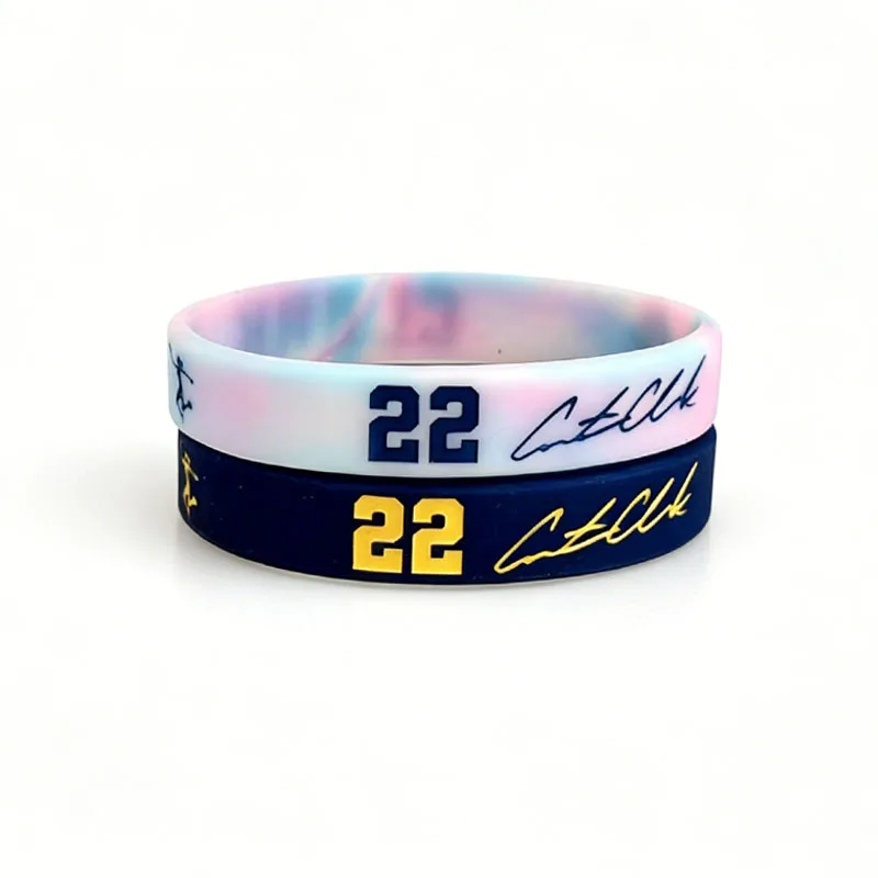 1PCS Silicone Bracelet Basketball Player Outdoor Sports Rubber Elastic for adult Fashion Gifts No Fading Waterproof Wristbands