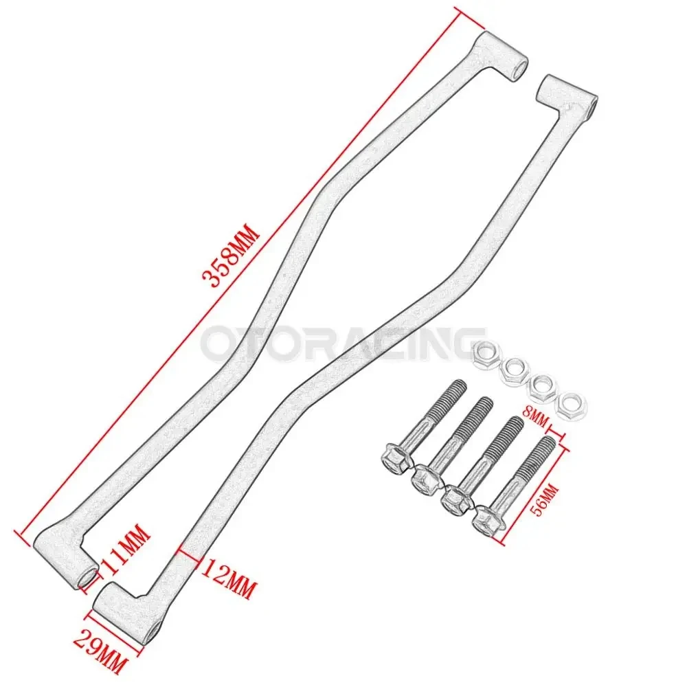 Motorcycle Solid Rear Fender Rail Support Bracket Mount Holder For Harley Touring Choppers Bobbers Old School Cafe Racer