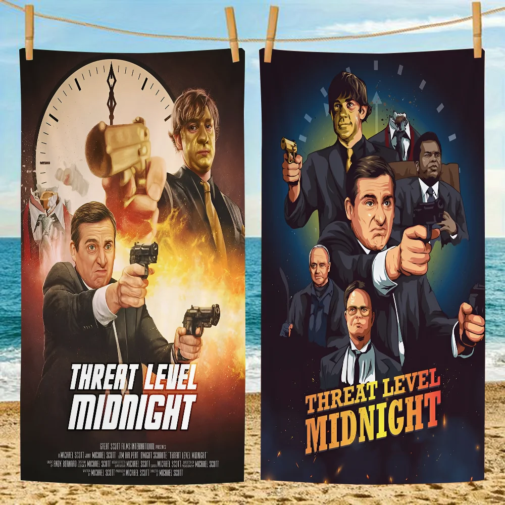 Threat Level Midnight Movie Big Microfiber Beach Towels Quick Dry Towel Sand Beach Towels Pool Towel For Travel Swim Pool Yoga