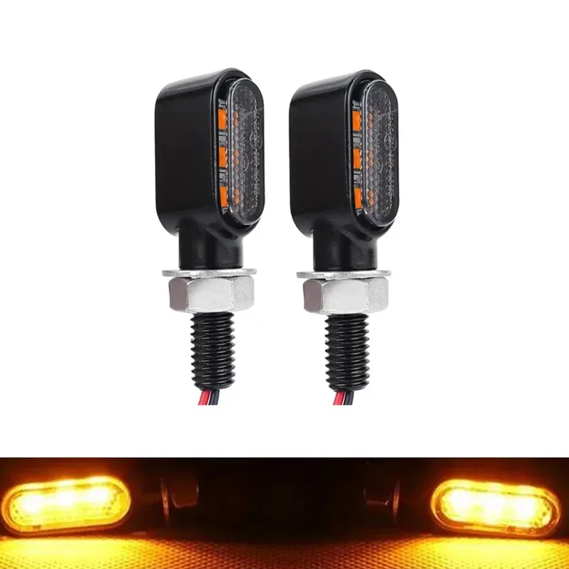 

8mm Mini led Motorcycle Turn signal Light lamp Indicators Blinker clignotant moto led for honda yamaha kawasaki cafe racer 12V
