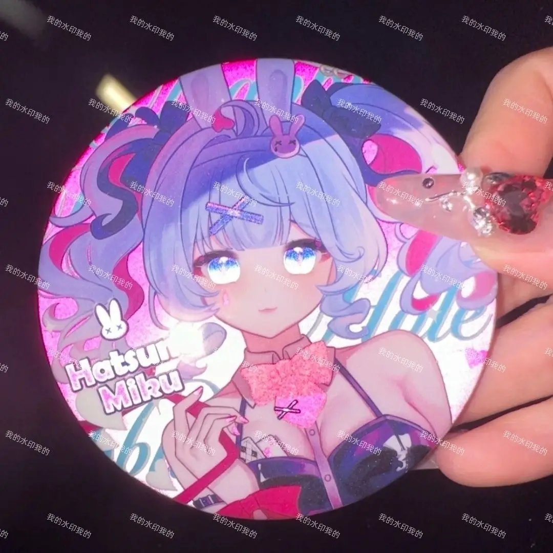 

Hatsune Miku Badge Hatsune Miku Project DIVA Anime Peripheral Cute Cartoon Creativity Double Flash 58mm Schoolbag Ornament