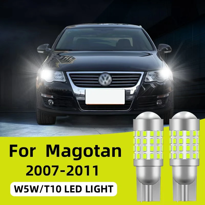 

2 шт. светодиодные лампы T10 для Volkswagen Magotan W5W 2007-2011 годов 194 168 501, ширина фонари, боковой габаритный знак, автомобильная сигнальная лампа 12 В 24 В