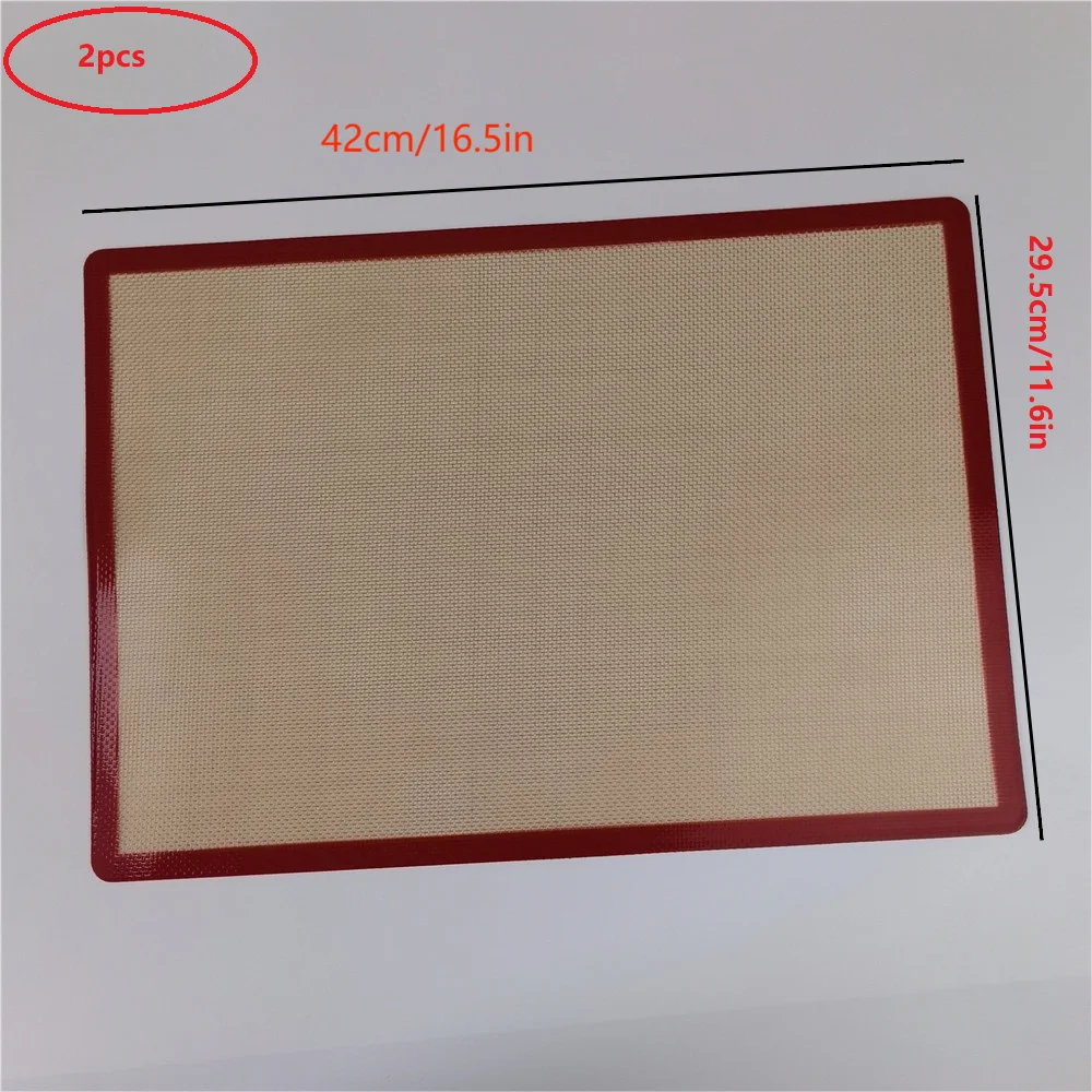 6 Pcs per Pack Reusable Non-Slip Silicone Baking Mat, Oven Liner Sheet, Food Grade, Reusable